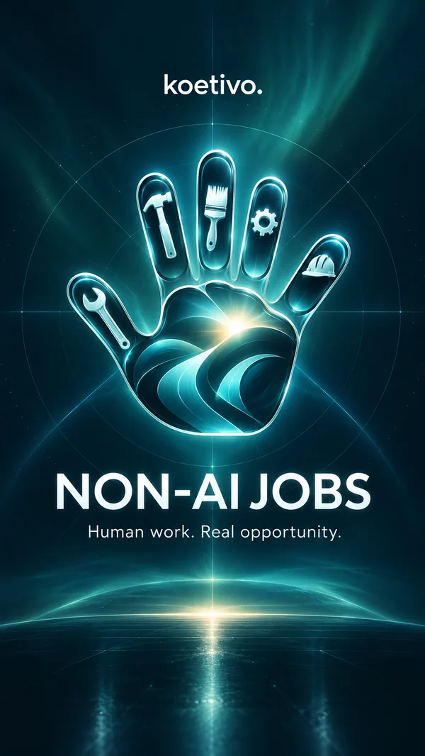 Koetivo Non-AI Jobs launch splash screen
